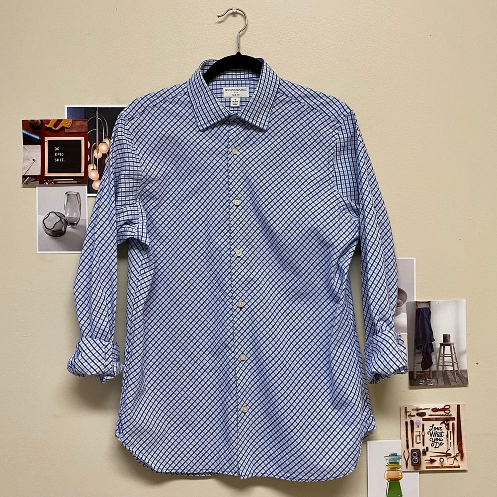 Banana Republic Mens Slim Fit Dress Shirt | Size M